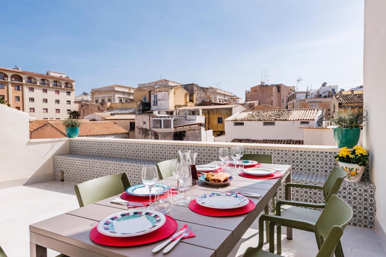 2 Soru Ortigia Holiday Home - Attico Con Terrazza Syracuse Exterior foto